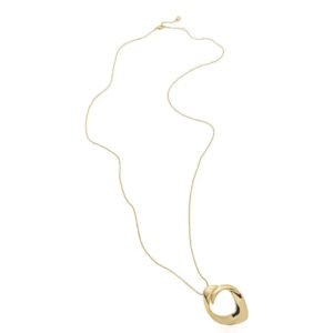 Colar Longo Bold Curve - Dourado Liso