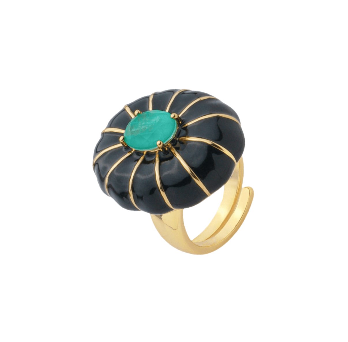 Anel Fusion Glow - Dourado