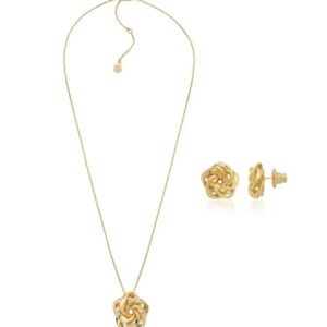 Conjunto Bloom Knot - Dourado Liso