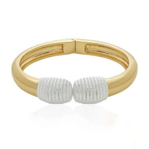 Bracelete Duo Blend - Mix De Banho Silver Liso