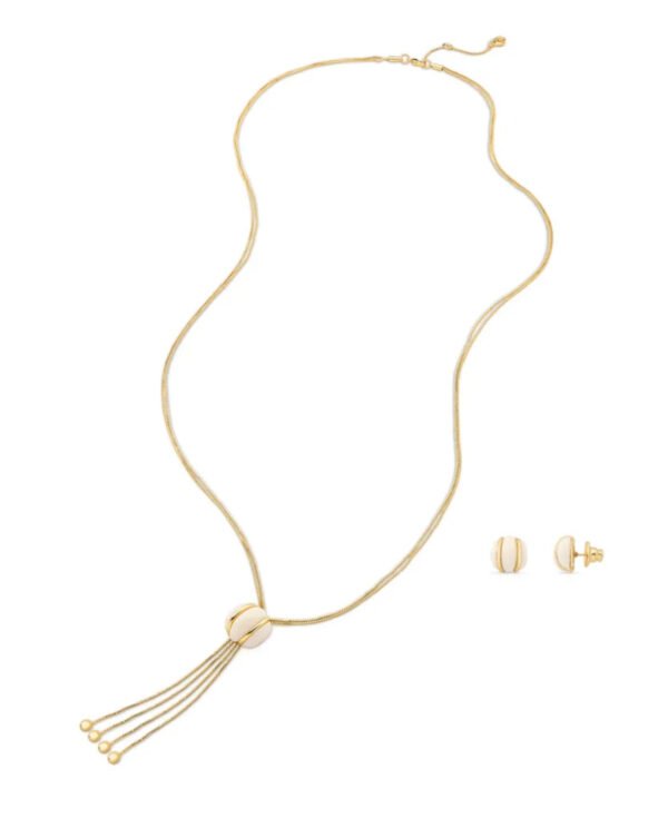 Conjunto White Glow - Dourado Marfim