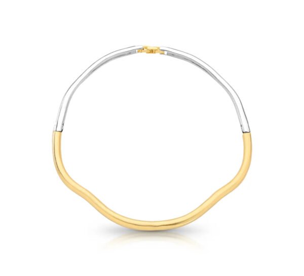 Colar Longo Bold Curve - Dourado Liso