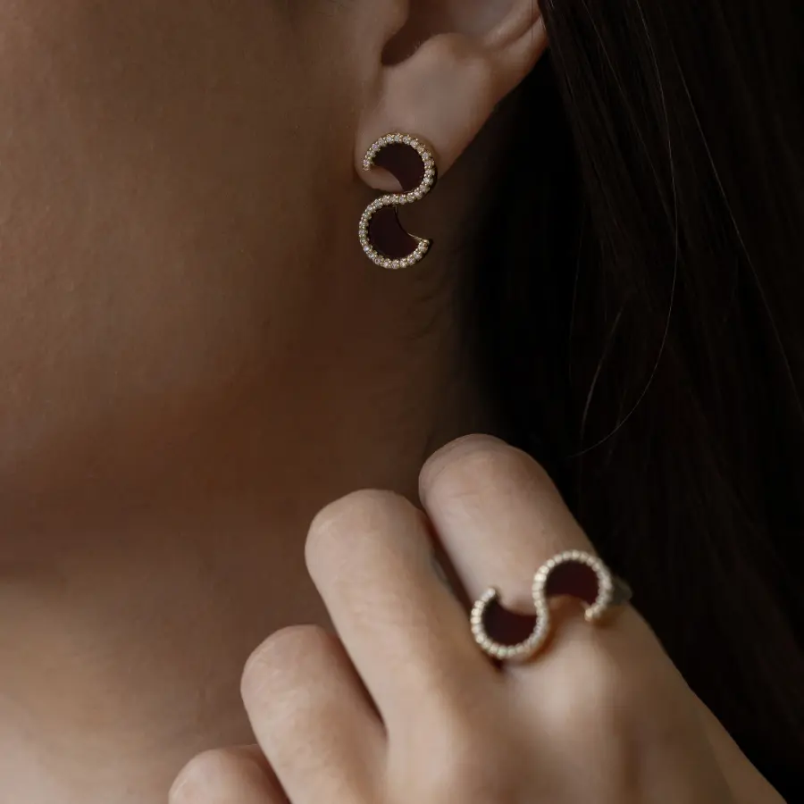 Brinco infinito microcravejado