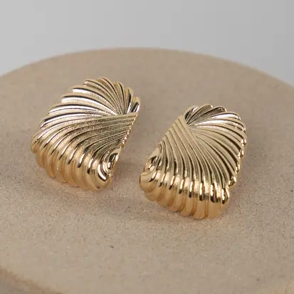 Brinco Leque P texturizado