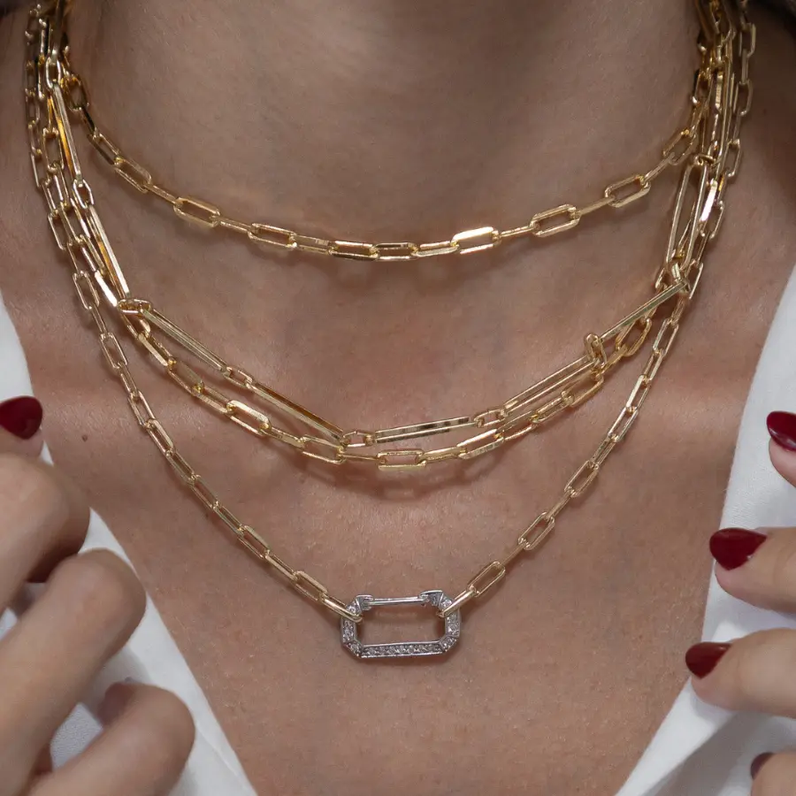 cartier + cartier com elo cravejado