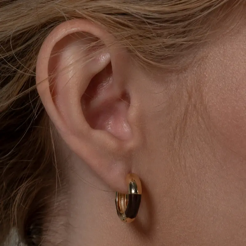 brinco resina burgundy