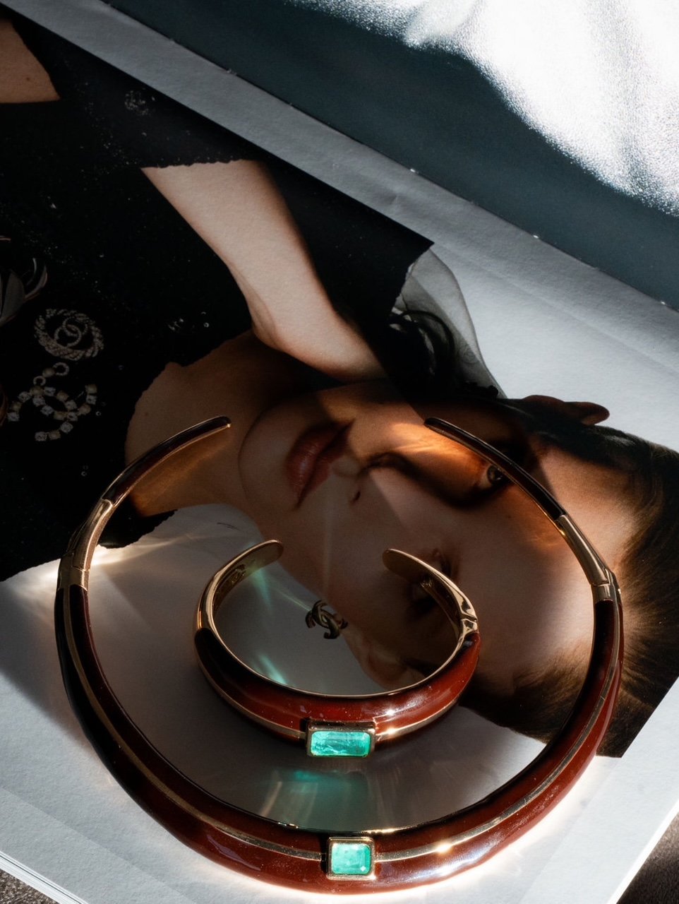 Chocker Marrom Pedra Fusion